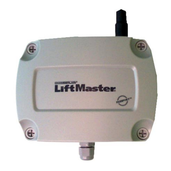 Chamberlain LiftMaster CPT1 Installation And Operation Instructions Manual