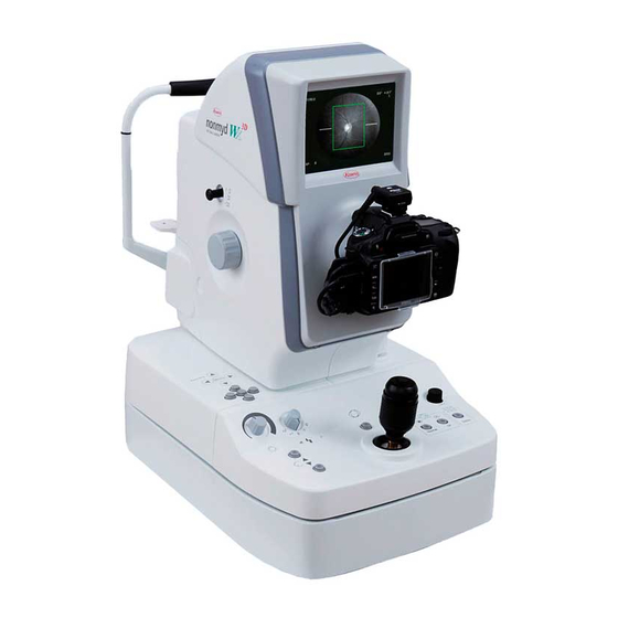 Kowa Nonmyd WX 3D Instruction Manual