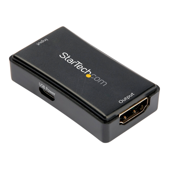 StarTech.com HDBOOST4K2 Quick Start Manual