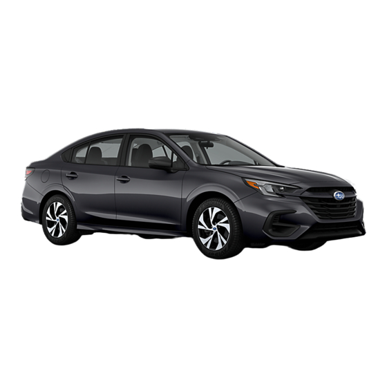 Subaru Legacy 2024 Getting Started Manual