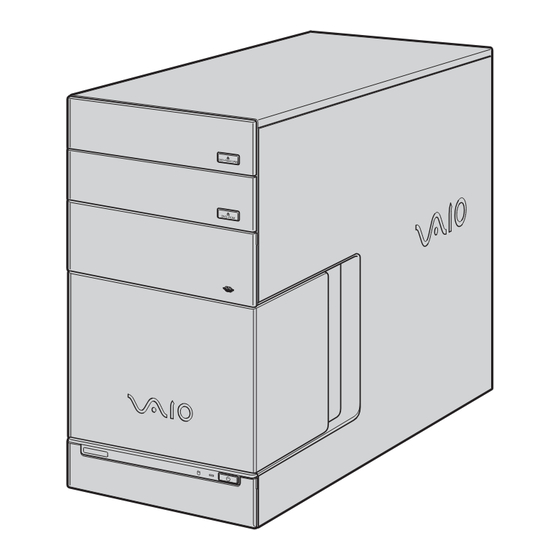 Sony VAIO VGC-RC110G Series Manuals