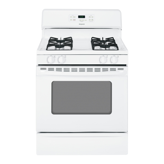 Hotpoint RGB540SEP - 30 in. Gas Range Manuals