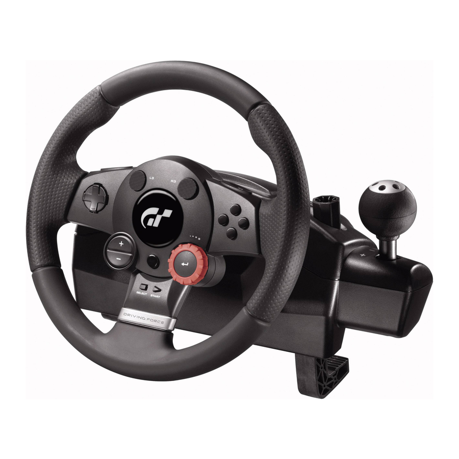 Logitech Driving Force Gt Steering Wheel Quick Manual