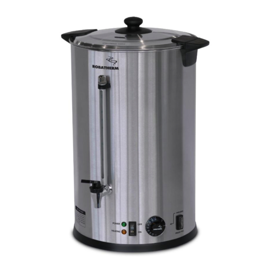 User Manuals: robatherm UDS10VP Hot Water Urns