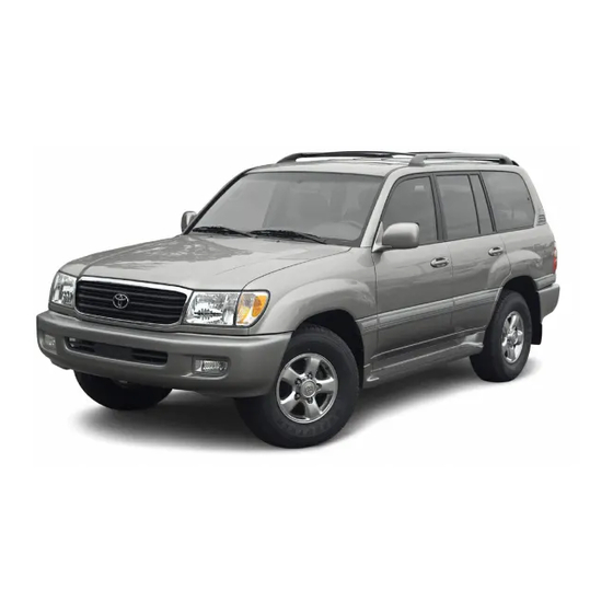 Toyota 2003 Land Cruiser Owner's Manual