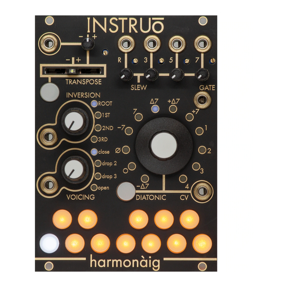 Instruo harmonaig User Manual