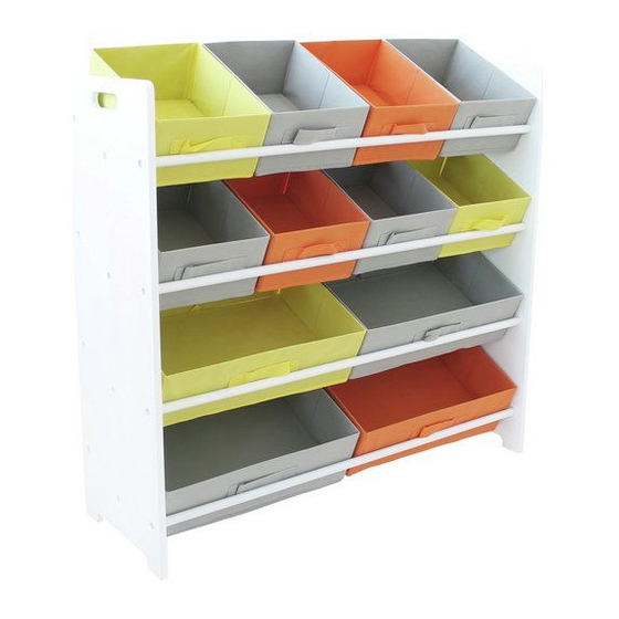 Argos Home 4 Tier 12 Bin Storage Unit 600/7320 Assembly Instructions Manual