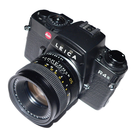 Leica R 4 s MOD. P Instructions Manual