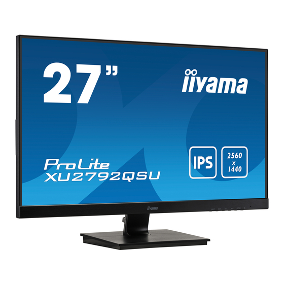 Iiyama ProLite XU2792QSU User Manual