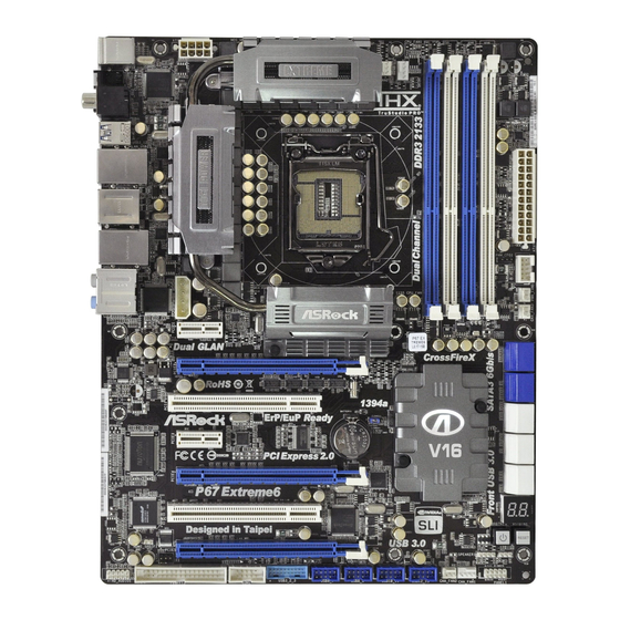 ASROCK P67 EXTREME6 User Manual