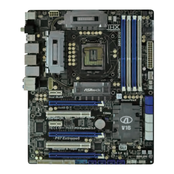 ASROCK P67 Extreme6 Quick Installation Manual