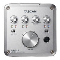 Tascam US-322 Quick Start Manual