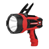 craftsman rechargeable flashlight manual 700 Lumens LED Handheld Spotlight Flashlight, 3 Lighting Modes for Camping, Hiking, Fishing, Running, Power Outages, & Emergencies, 6AA User manual Craftsman CMXLFB500P (English