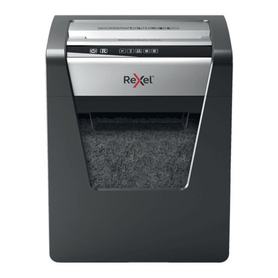 Rexel Momentum X415 Instruction Manual