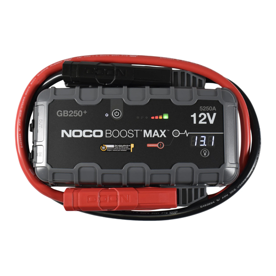 NOCO Genius BOOST MAX GB250+ User Manual & Warranty