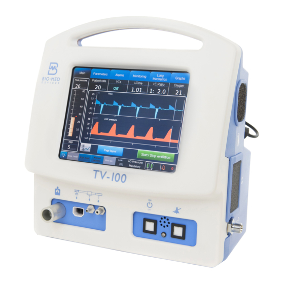 BIO-MED DEVICES TV-100 Operator's Manual