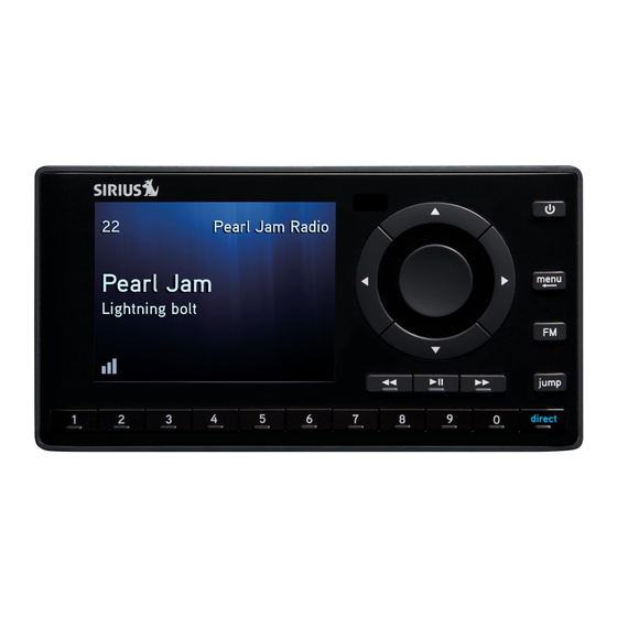 Sirius Satellite Radio SST8V1 User Manual