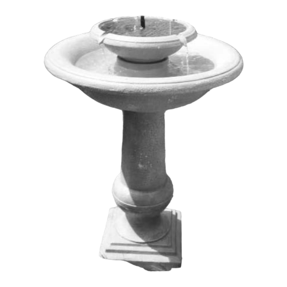STI solar Chatsworth Two Tier SolarFountain Manual
