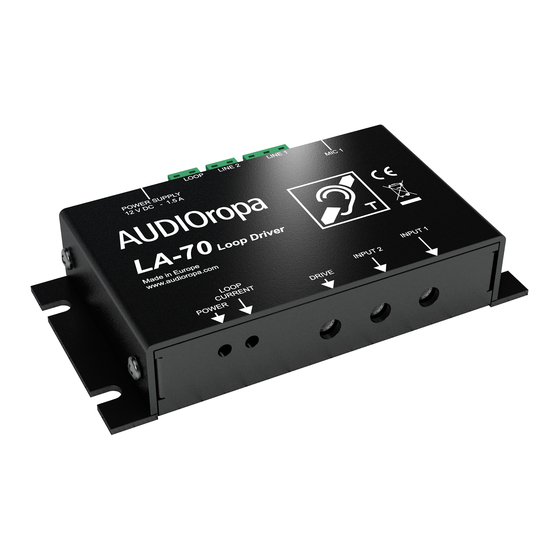 HumanTechnik Audioropa LA-70 User Manual