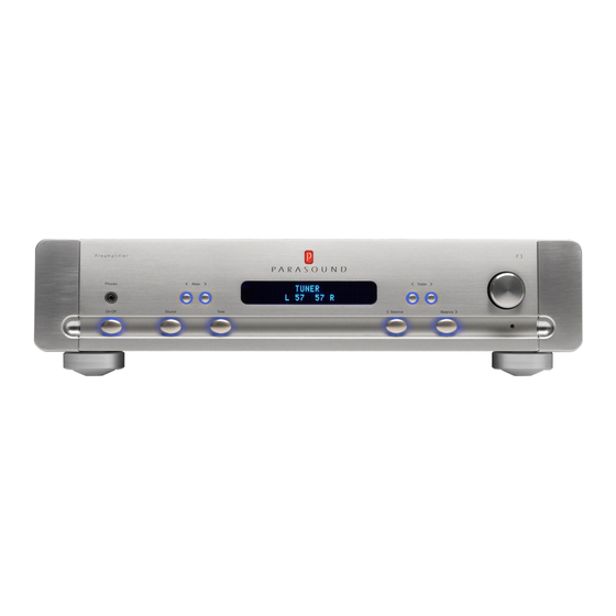 Parasound Halo P3 Manual