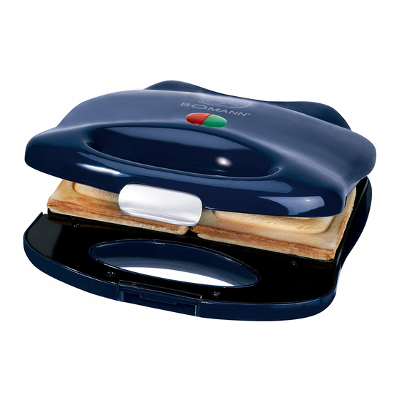 User Manuals: BOMANN CB 502 Sandwich Toaster