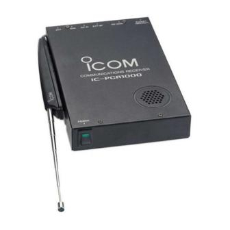 Icom IC-PCR1000 Instruction Manual
