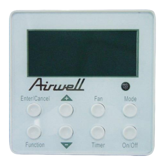 Airwell RCW4 Technical Manual