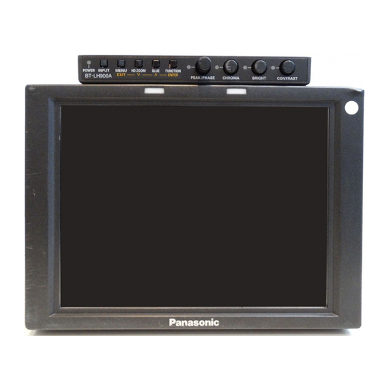 Panasonic BT-LH900 Operating Instructions Manual
