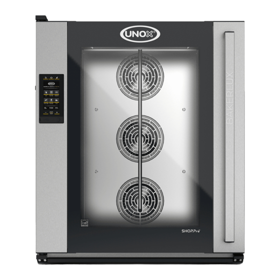 Unox BakerLux SHOP.Pro MASTER XEFR-10EU-EMRV Installation And Maintenance Manual