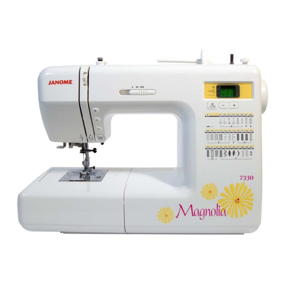 Janome 7330 MAGNOLIA Instruction Book