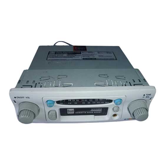 Dual MXC22 Installation & Owner's Manual