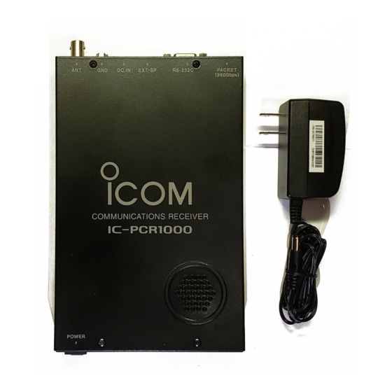 Icom IC-PCR1000 Instruction Manual