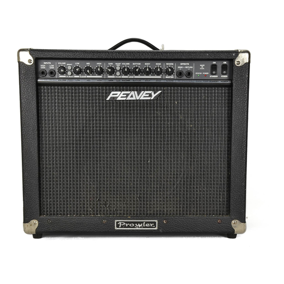 Peavey Prowler Manuals