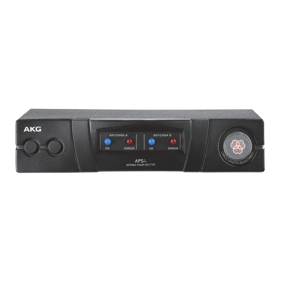AKG APS4 User Instructions