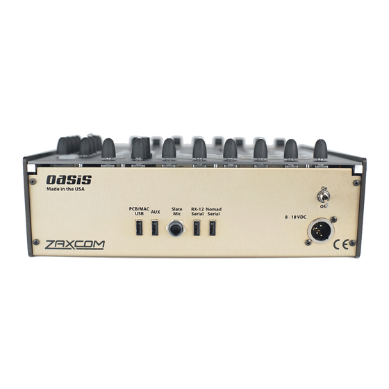 Zaxcom Nomad Oasis User Manual