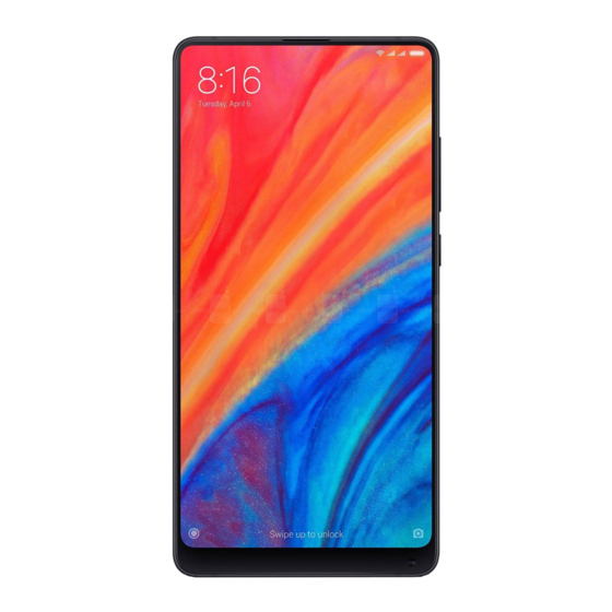 Xiaomi Mi Mix 2S User Manual