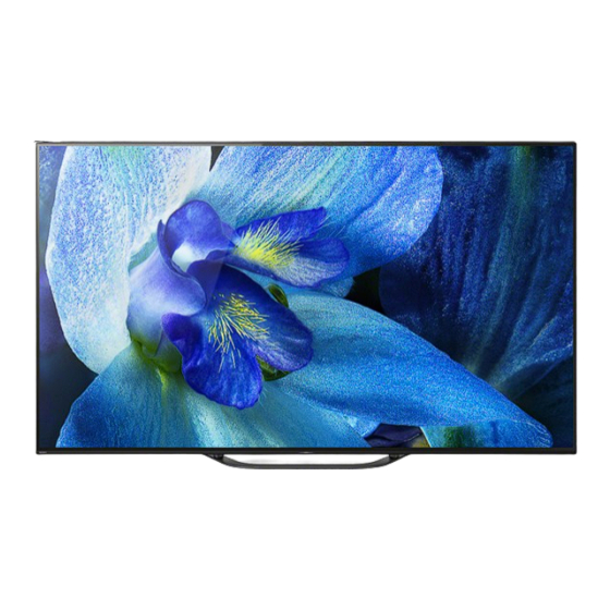 Sony BRAVIA XBR-65A8G Manuals