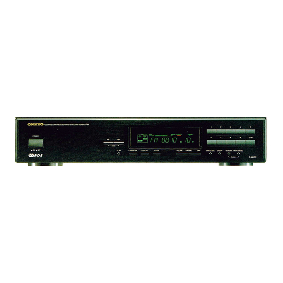 Onkyo T-4210 Service Manual