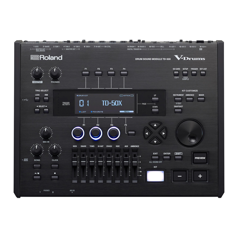 Roland TD-50X Manual