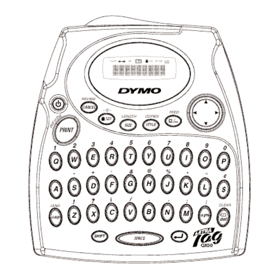 Esselte LECTRA TAG QX50 Instructions For Use Manual