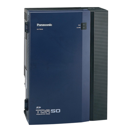 Panasonic KX-TDA50 Pc Programming Manual