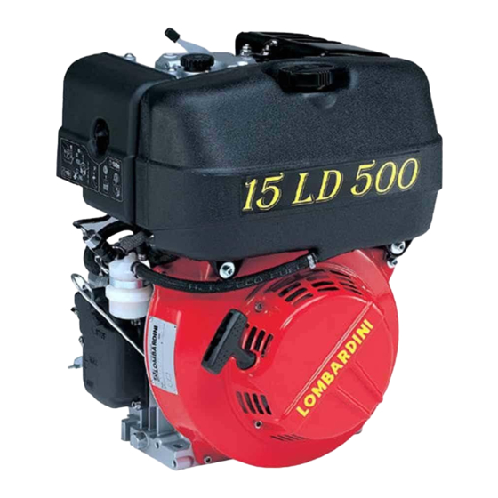 Lombardini 15 LD 500 Use And Maintenance