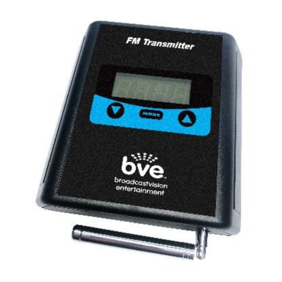 BVE AXS-FMT Quick Start Manual