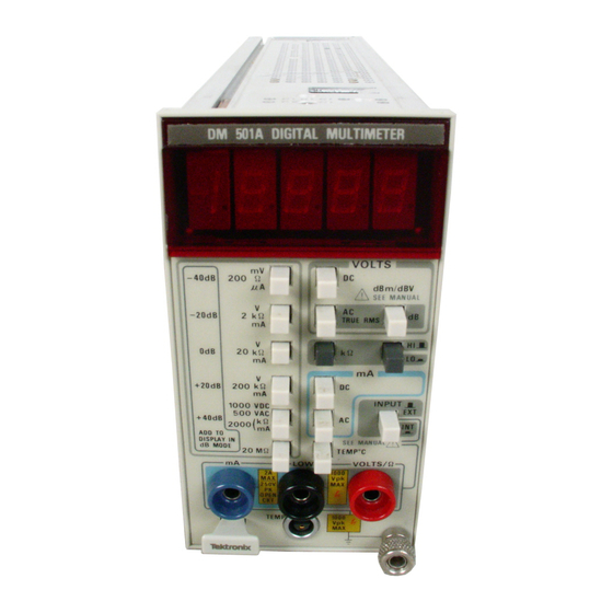 Tektronix DM 501A Instruction Manual