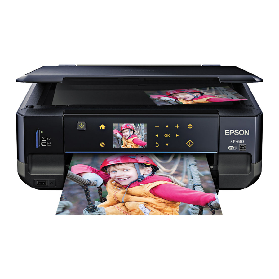 Epson Small-in-One XP-610, XP-810 - Printer Manual