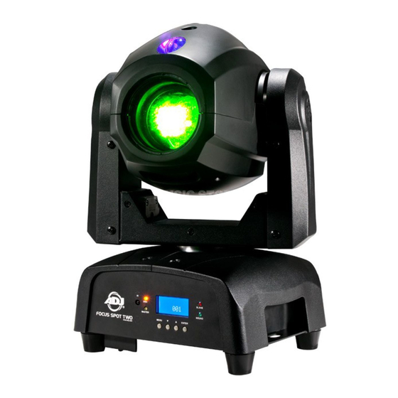 ADJ Focus Spot Two User Instructions