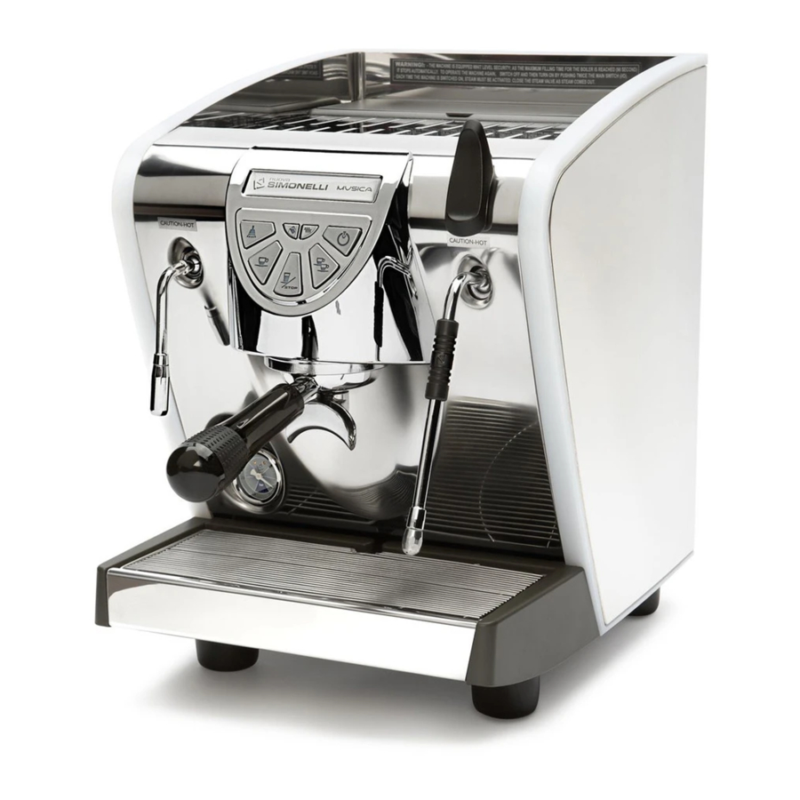 Nuova Simonelli Musica User Handbook Manual