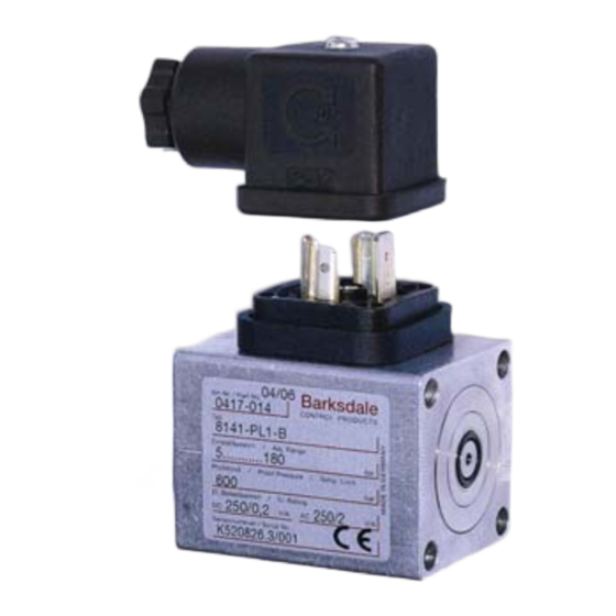 Barksdale 8000 Series Operating Instructions Manual