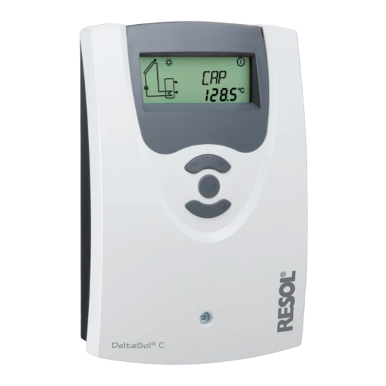Resol DeltaSol C/3 Mounting, Connection, Operation, Troubleshooting, Examples