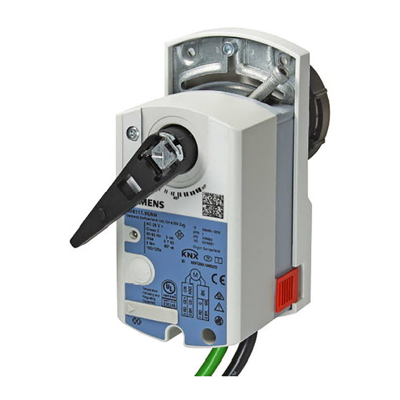 Siemens GDB 9E Series Mounting Instructions